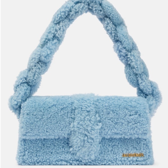 JACQUEMUS Le Bambidou shearling shoulder bag - Picture 1 of 6